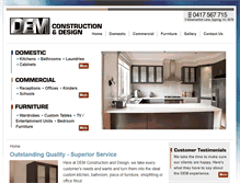 Tablet Screenshot of demdesign.com.au
